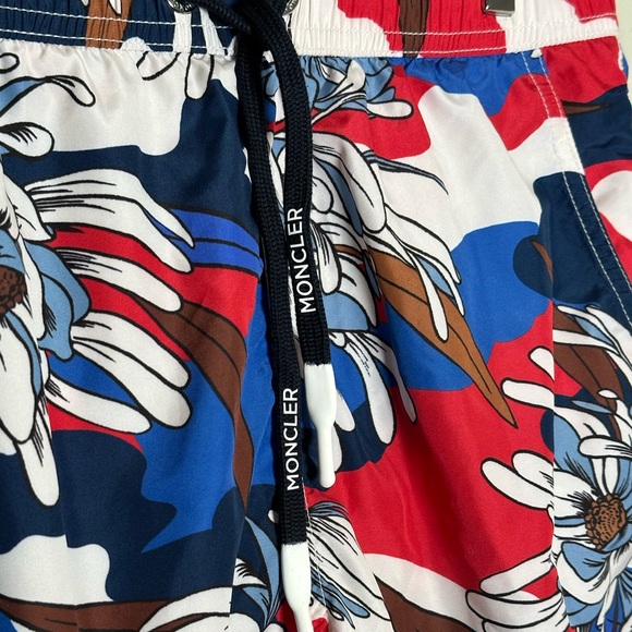 Moncler Floral Camo Print Swim Trunks - Picture 3 of 12